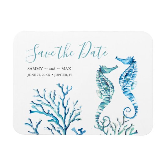 Beach Weddenschap Save the Date Magnets Magneet (Horizontaal)