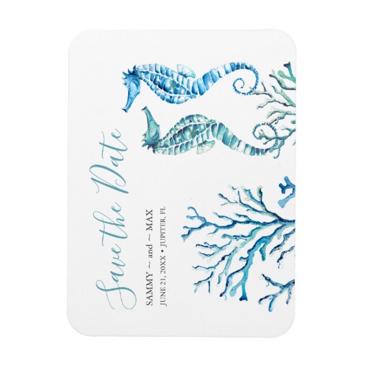 Beach Weddenschap Save the Date Magnets Magneet (Verticaal)