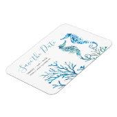 Beach Weddenschap Save the Date Magnets Magneet (Linkerzijde)