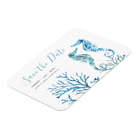 Beach Weddenschap Save the Date Magnets Magneet (Linkerzijde)