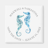 Beach Weddenschap Save the Date Magnets Magneet (Voorkant)