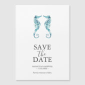 Beach Weddenschap Save the Date Magnets Magnetische Uitnodiging (Voorkant)