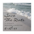 Beach Weddenschap Save the Date - Ocean Waves & Sa