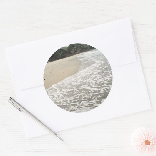 Beach Weddenschap setting Ronde Sticker (Envelop)