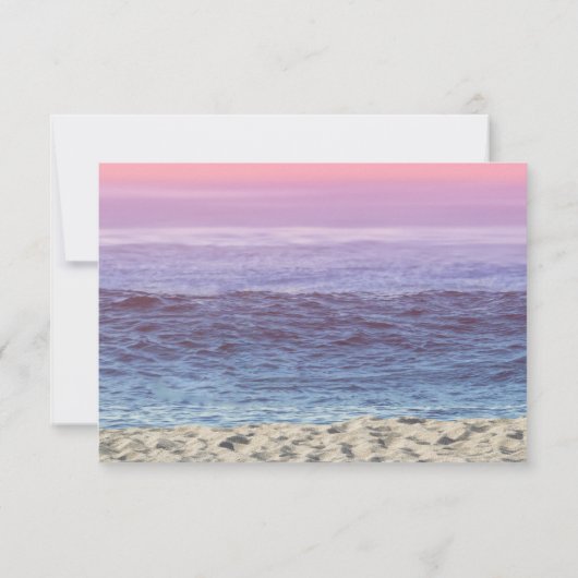 Beach Weddenschap Starfish & Mason Jar Reception Kaart (Achterkant)