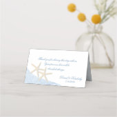 Beach Weddenschap Starfish Place Card Plaatskaartje (Achterkant)