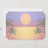 Beach Weddenschap Sunset Save the Date (Achterkant)