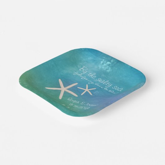 Beach Weddenschap Tropical Starfish Cake Bord (Gebogen)