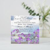 Beach Weddenschap Tropische orchideeën Kaart (Staand voorkant)