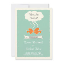 Beach Weddenschap Uitnodiging met zogende vis