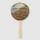 Beach Weddenschappen Fan Handwaaier (Achterkant)