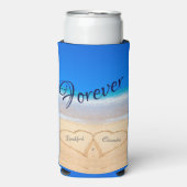 Beach Weddenschappen Harten in Zand Guest Keepomwi Seltzer Blikjeskoeler (Seltzer Voorkant)