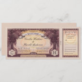  Beach Weddenschappen met RSVP-kaarten Kaart (Voorkant / Achterkant)