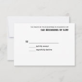 Beach Weddenschapskaart RSVP Kaartje (Achterkant)