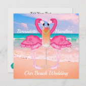 Beach Wedding 2 Kaart (Voorkant / Achterkant)
