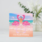 Beach Wedding 2 Kaart (Staand voorkant)