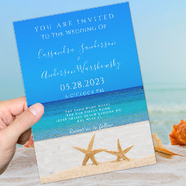Beach Wedding 2 Starfish in Sand Kaart