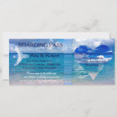 Beach Wedding | Aanboeking pas-bestemming Kaart (Voorkant)