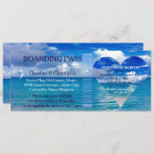 Beach Wedding | Aanboeking pas-bestemming Kaart (Voorkant / Achterkant)