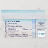 Beach Wedding | Aanboeking pas-bestemming Kaart (Voorkant / Achterkant)