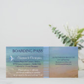 Beach Wedding | Aanboeking pas-bestemming Kaart (Staand voorkant)