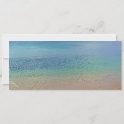 Beach Wedding | Aanboeking pas-bestemming Kaart (Achterkant)