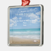 Beach Wedding (aanpasbaar) Metalen Ornament (Links)