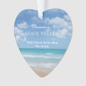 Beach Wedding (aanpasbaar) Ornament (voorkant)
