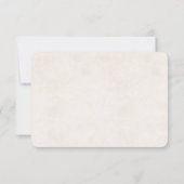 Beach Wedding and starfish RSVP Kaart (Achterkant)