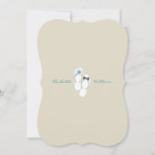 Beach Wedding Announcement, de heer & Mrs. Teensli Kaart (Achterkant)