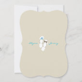 Beach Wedding Announcement, de heer & Mrs. Teensli Kaart (Achterkant)