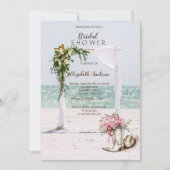 Beach Wedding Arbor Cowgirl Boots Bridal Shower Kaart (Voorkant)