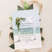 Beach Wedding Arbor Floral Reception Kaart