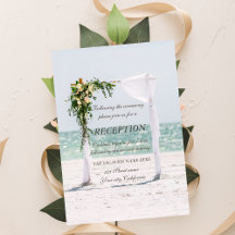 Beach Wedding Arbor Floral Reception
