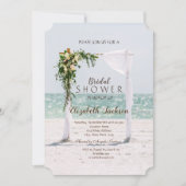 Beach Wedding Arbor Floral Vrijgezellenfeest Kaart (Voorkant)