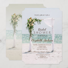Beach Wedding Arbor Floral Vrijgezellenfeest Kaart
