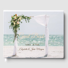 Beach Wedding Arbor Floral Wedding Gastenboek