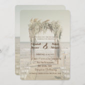Beach Wedding Arch Kaart (Voorkant / Achterkant)