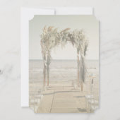 Beach Wedding Arch Vrijgezellenfeest Kaart (Achterkant)