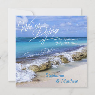 Beach Wedding Bahamas Save the Date