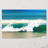 Beach Wedding Beach op Sunset waves zandstrand (Achterkant)