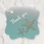 Beach Wedding Bedankjes Labels (Voorkant)