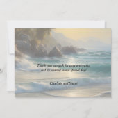 Beach Wedding Bedankkaart (Achterkant)