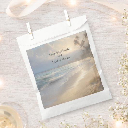 Beach Wedding Bedankzakje (Geknipt)