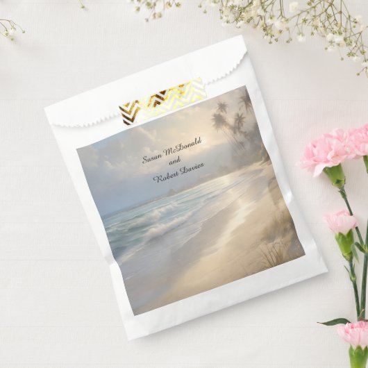 Beach Wedding Bedankzakje (Gezegeld)