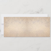 Beach Wedding Boarding Pass Tickets - Uitnodiginge Kaart (Achterkant)