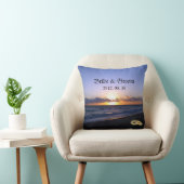 Beach Wedding Bride & Groom Keepomwille Persoonlij Kussen (Stoel)