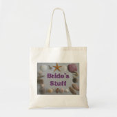 Beach Wedding/Bride's Stuff Tote Bag (Voorkant)