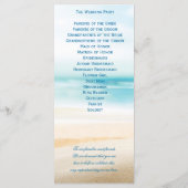 Beach Wedding Ceremony-programma's Programmakaart (Achterkant)