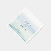 Beach Wedding Cocktail Napkin Servet (Hoek)